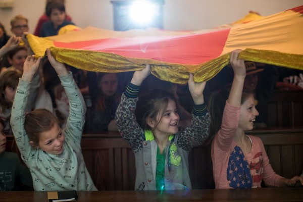 Een les over het heelal voor het primair onderwijs op Sonnenborgh