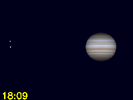 Io in conjunctie met Europa Io in conjunctie met Europa