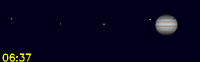 Alle manen oost van Jupiter Alle manen oost van Jupiter