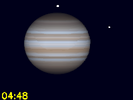 Callisto in conjunctie met Jupiter Callisto in conjunctie met Jupiter