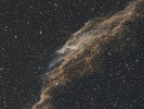 Bekijk de gasnevel NGC6992. Klik op 'Lees meer' voor een grotere versie. DSS-foto van de gasnevel NGC6992