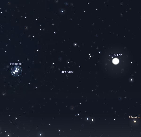 Zoekkaartje Uranus