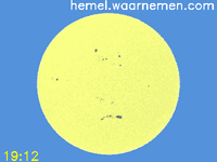 Animatie van de eclips